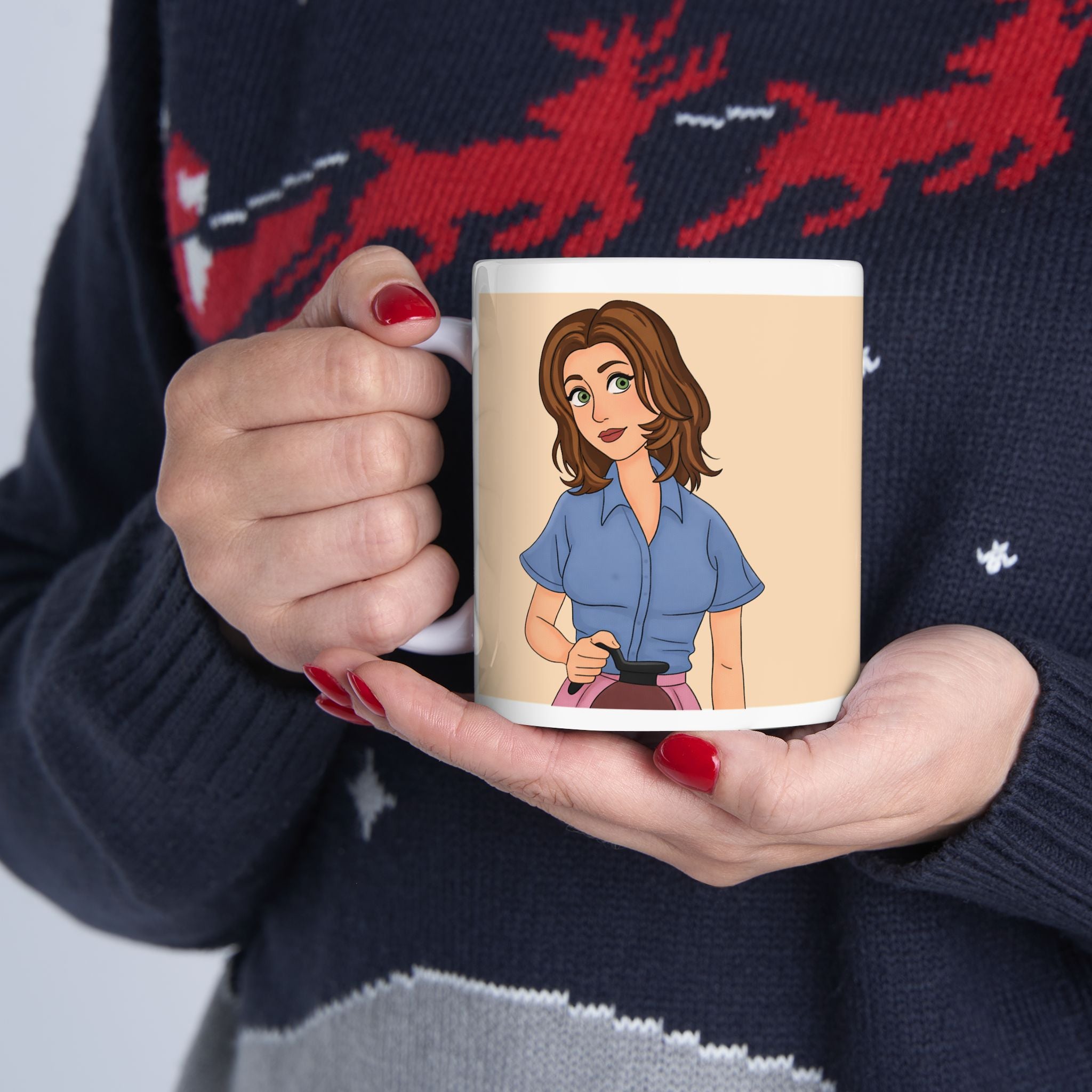 Rachel Green “No Uterus, No Opinion” Mug